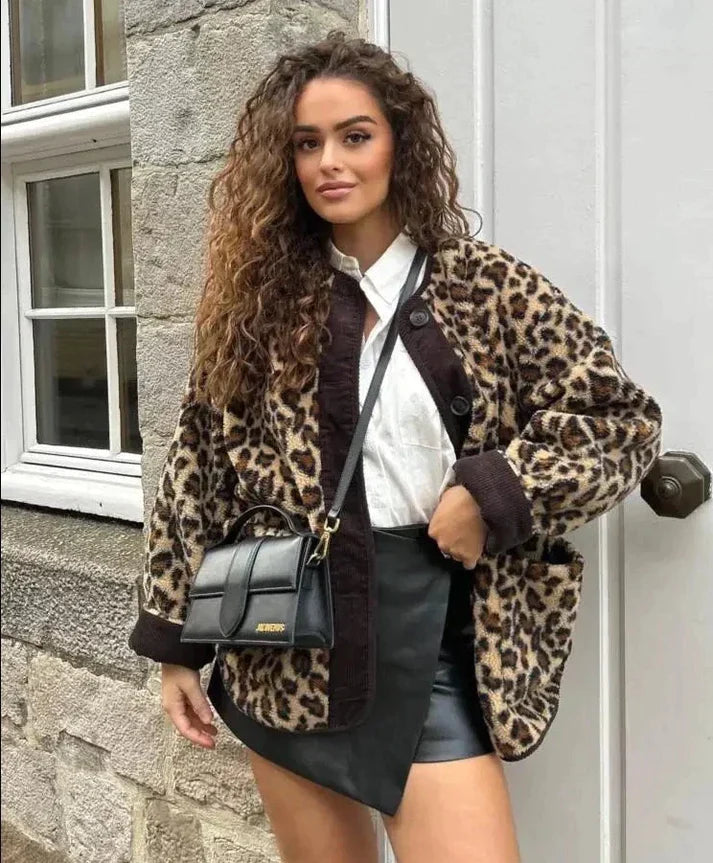 Luxe luipaardprint Jas | Wiliane Jas