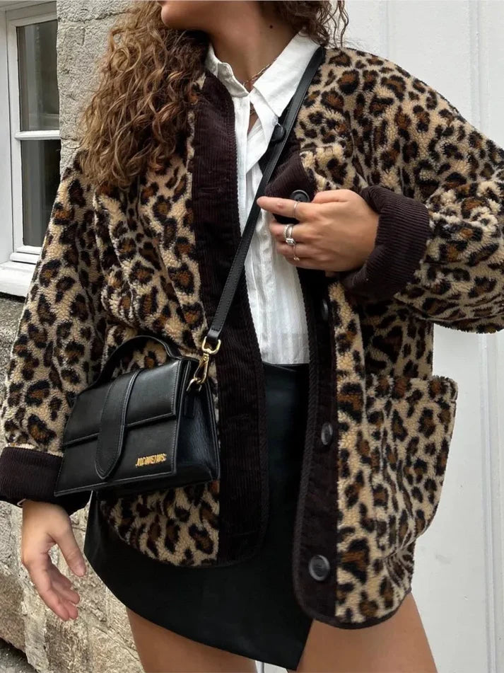 Luxe luipaardprint Jas | Wiliane Jas