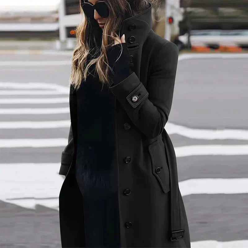 Dames Wollen Trenchcoat | Sunshine