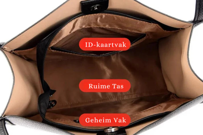 Vrouwen Leren Schoudertas | Venus tas