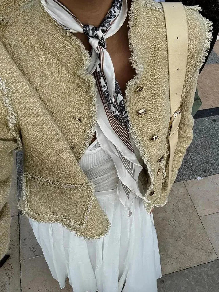 Vintage Lange Mouw Jas | Warda Jas
