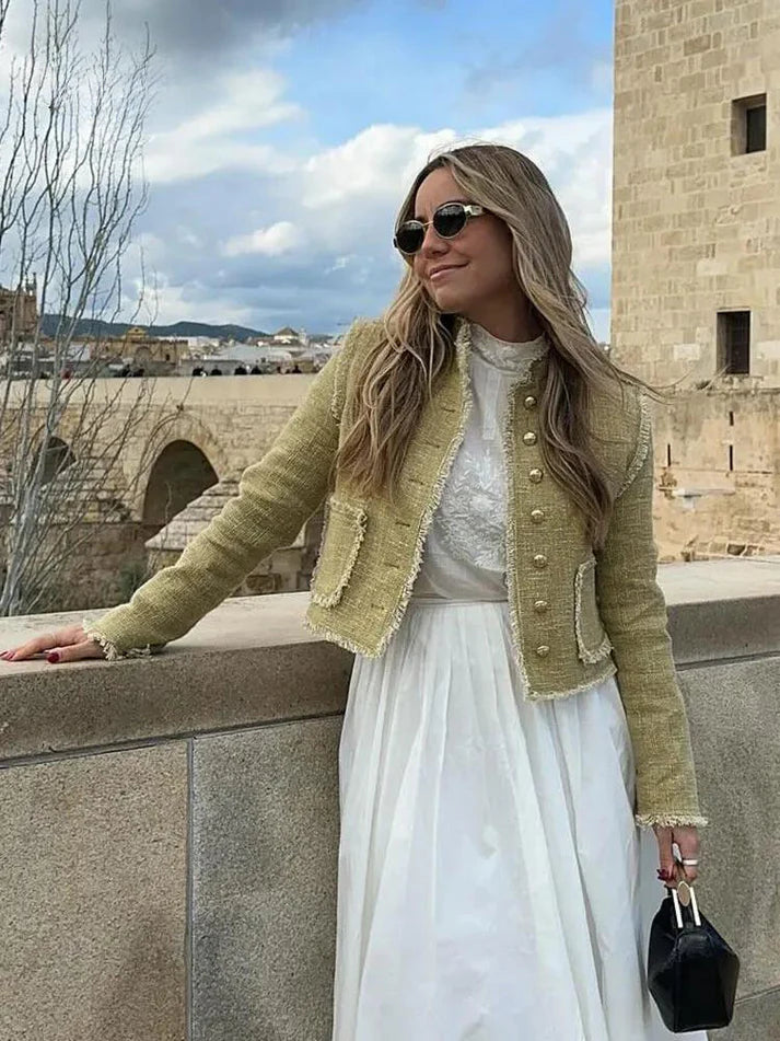 Vintage Lange Mouw Jas | Warda Jas