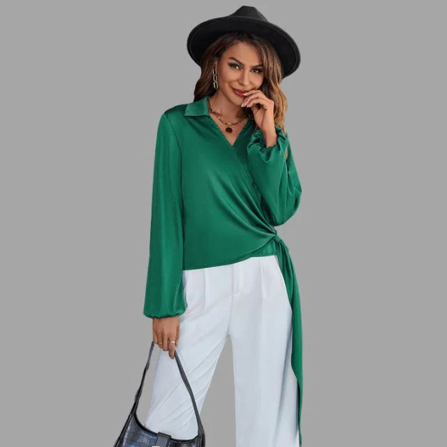 Tijdloze Blouse met V-hals | Ashma Blouse