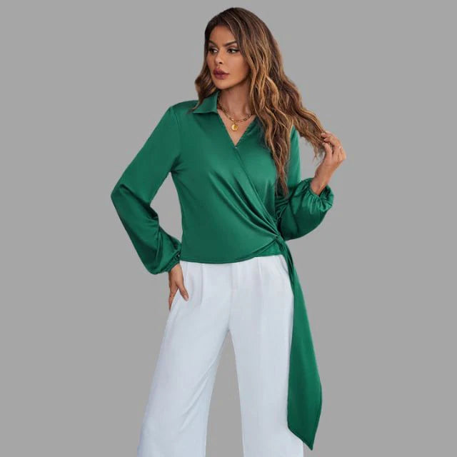Tijdloze Blouse met V-hals | Ashma Blouse