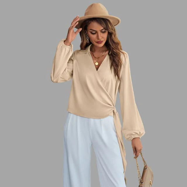 Tijdloze Blouse met V-hals | Ashma Blouse