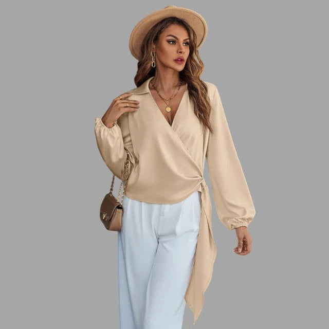 Tijdloze Blouse met V-hals | Ashma Blouse