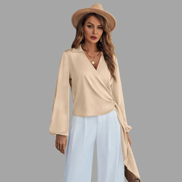 Tijdloze Blouse met V-hals | Ashma Blouse