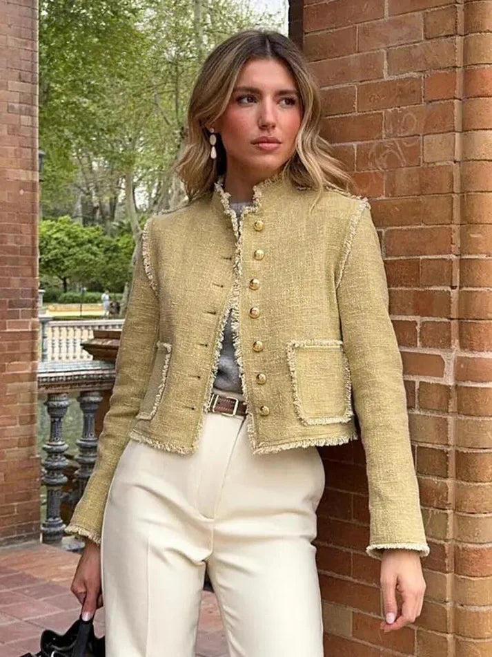Vintage Lange Mouw Jas | Warda Jas