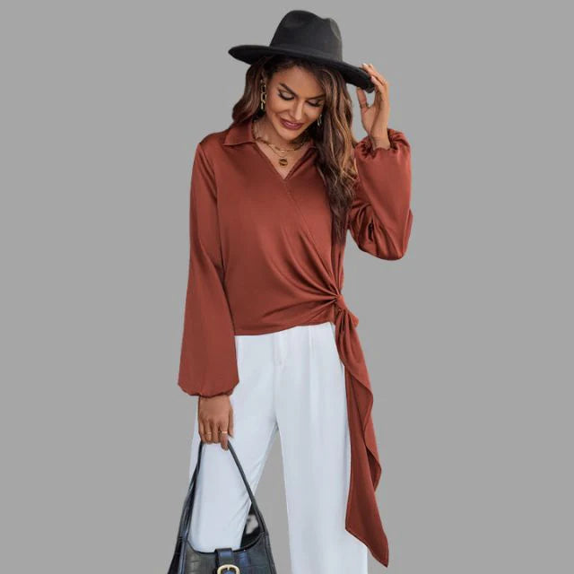 Tijdloze Blouse met V-hals | Ashma Blouse