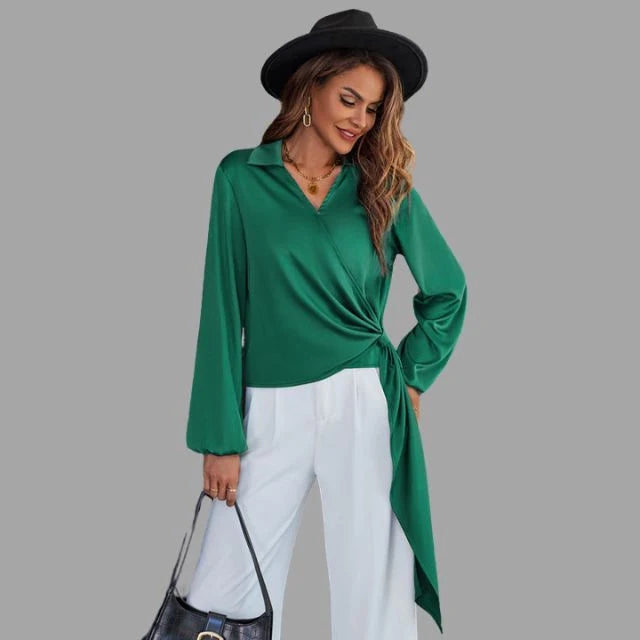 Tijdloze Blouse met V-hals | Ashma Blouse