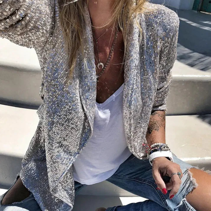 Elegant Pailletten Vest | Cheree Vest