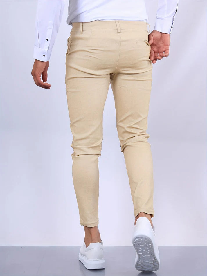 Heren Casual Strakke Broek | Yohan Broek
