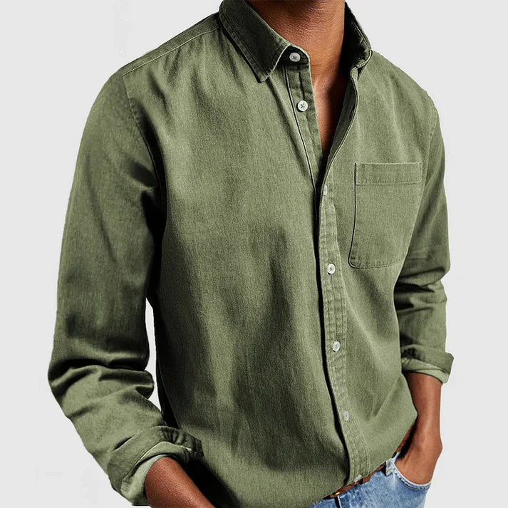 Heren Klassiek Button-Up Casual Overhemd | Wally Shirt