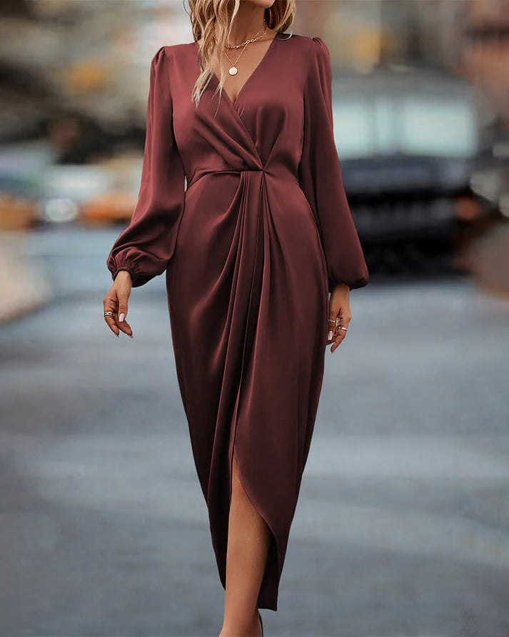 Elegant Maxi V-hals Jurk | Viola jurk
