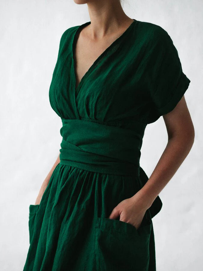 Chique Linnen Jurk | Zoe