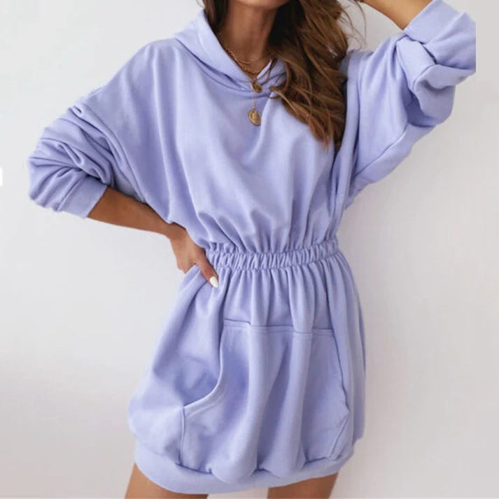 Hoodie Mini Jurk | Kriza Trui
