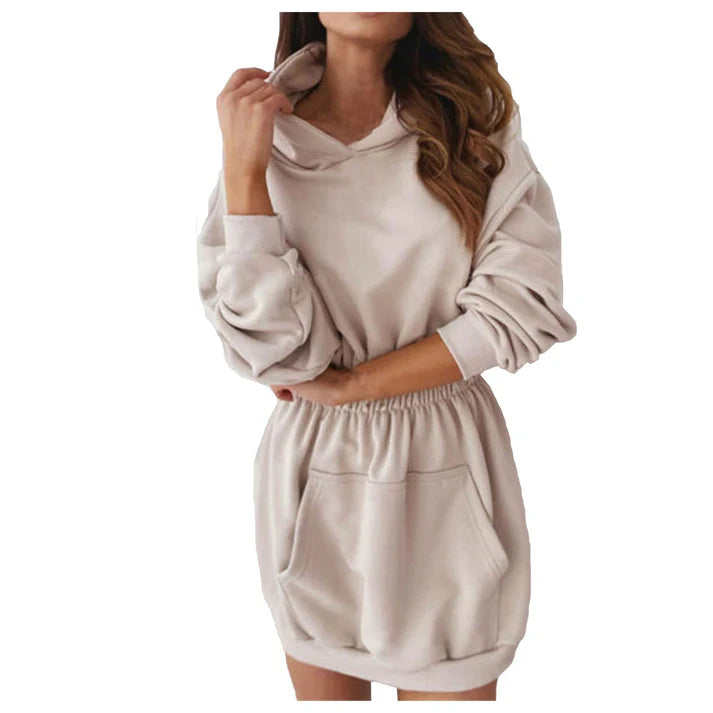 Hoodie Mini Jurk | Kriza Trui