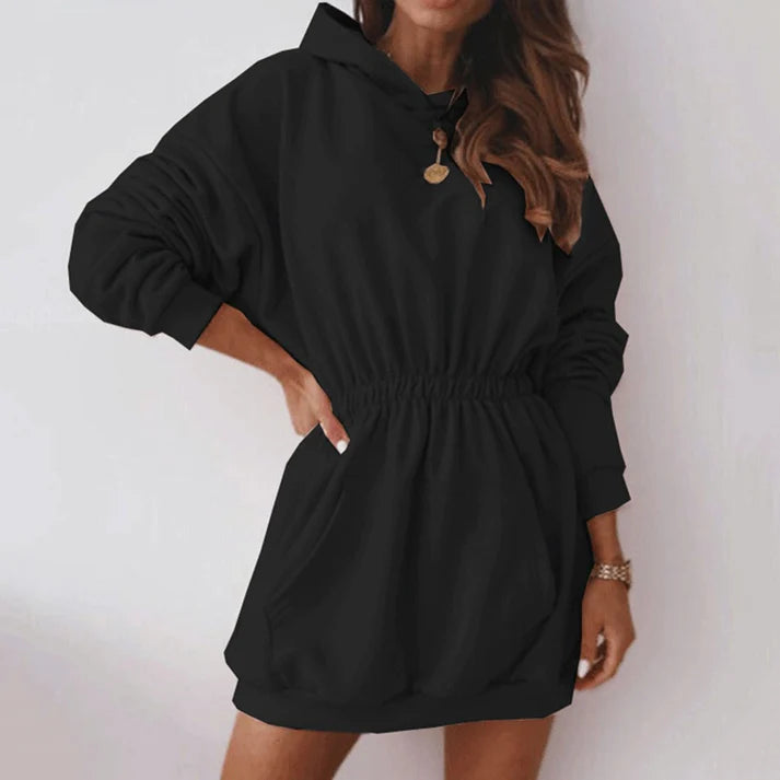 Hoodie Mini Jurk | Kriza Trui