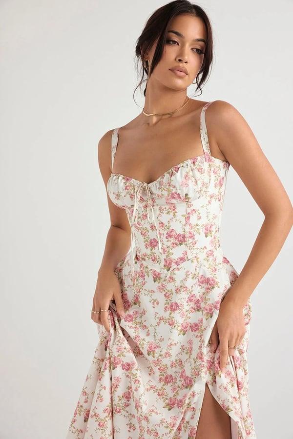 Print Bustier jurk | Francheska Jurk
