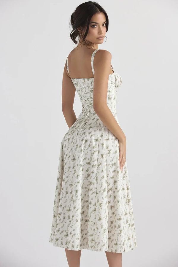 Print Bustier jurk | Francheska Jurk