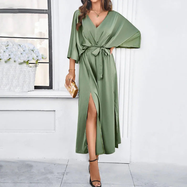 Elegante V-Hals Jurk | Franca