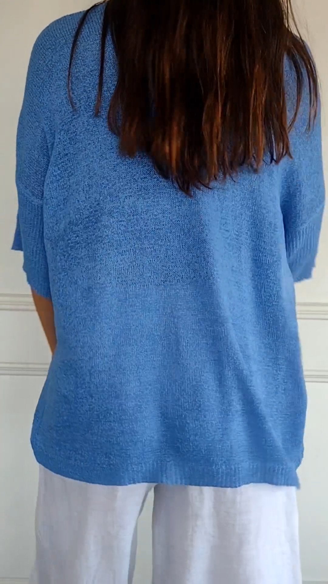 Gebreide Shirt met V-Hals | Maya