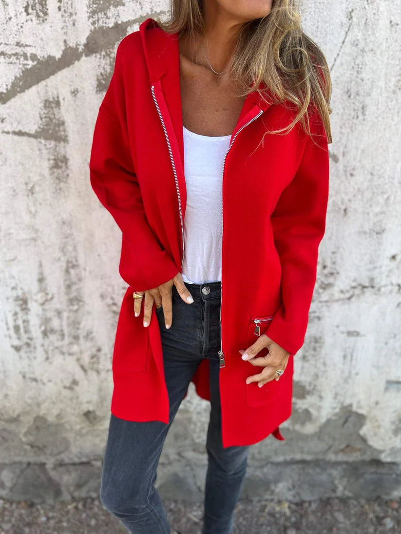 Dames Lange Hoodie | Shina Vest