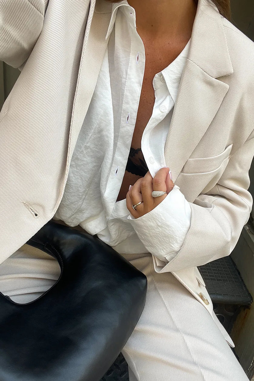 Klassieke Blazer met Schoudervullingen | Grace