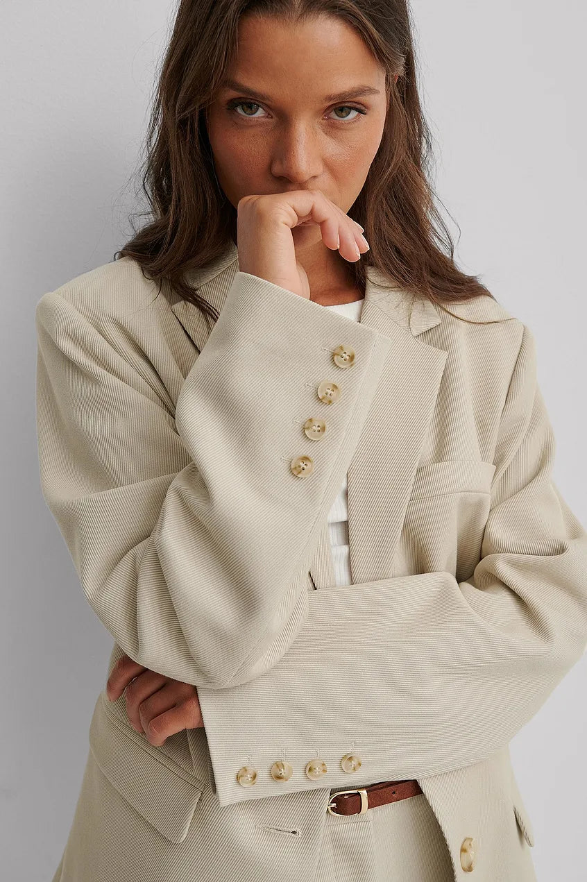 Klassieke Blazer met Schoudervullingen | Grace