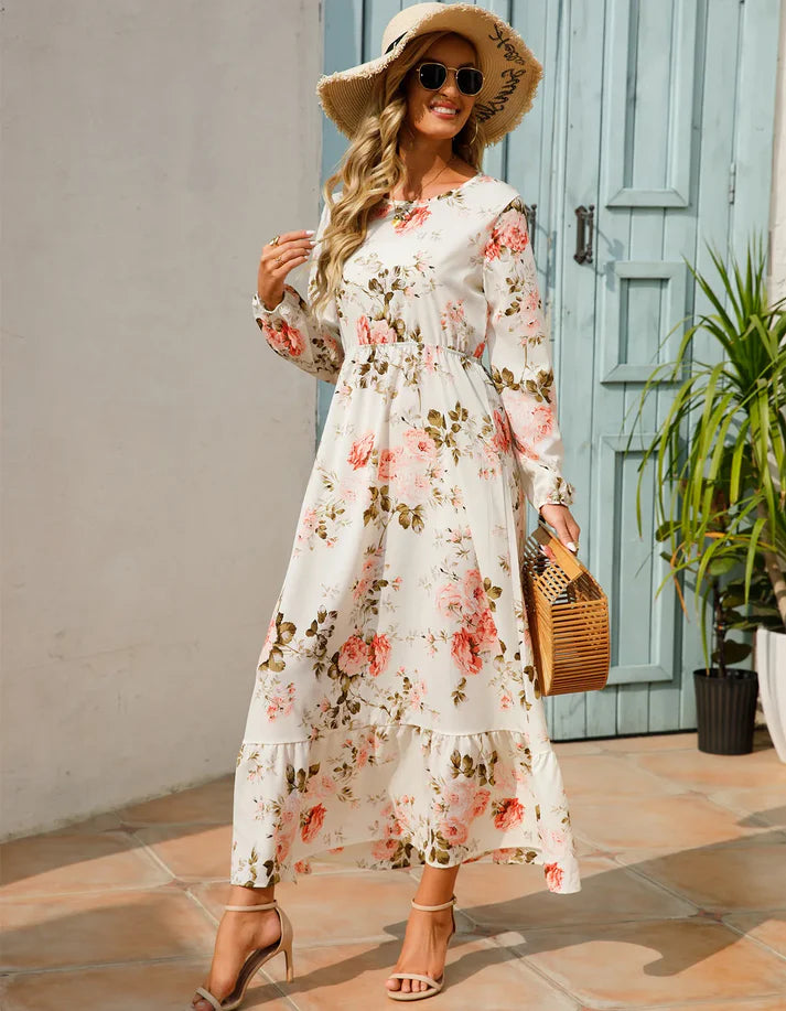 Jurk Met Bloemenprint | Elara
