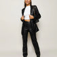 Leather Straight Leg Pants