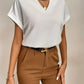 Eenvoudige Korte Mouwen Blouse | Venny Blouse