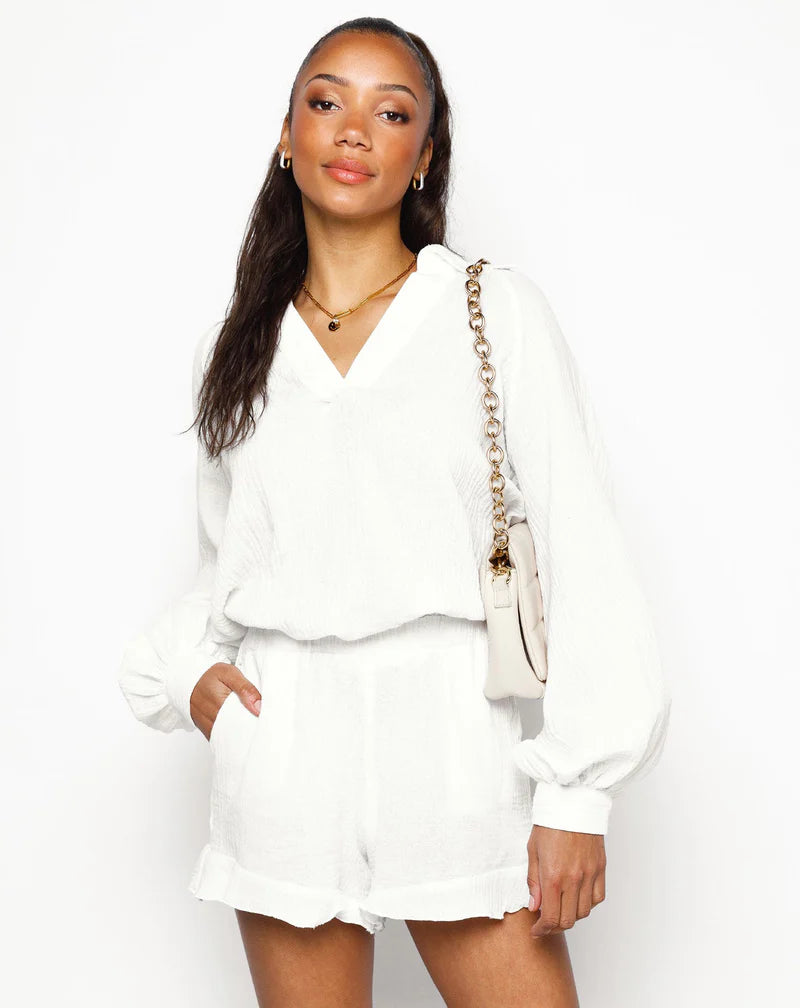 Blouse met V-Hals Ontwerp | Stella