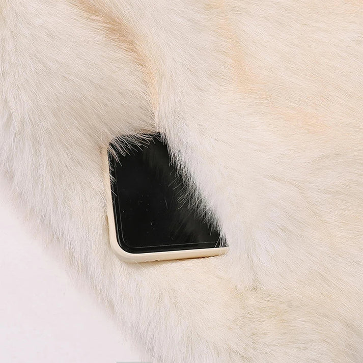 Oversized Faux Fur Mantel | Vaninia Mantel
