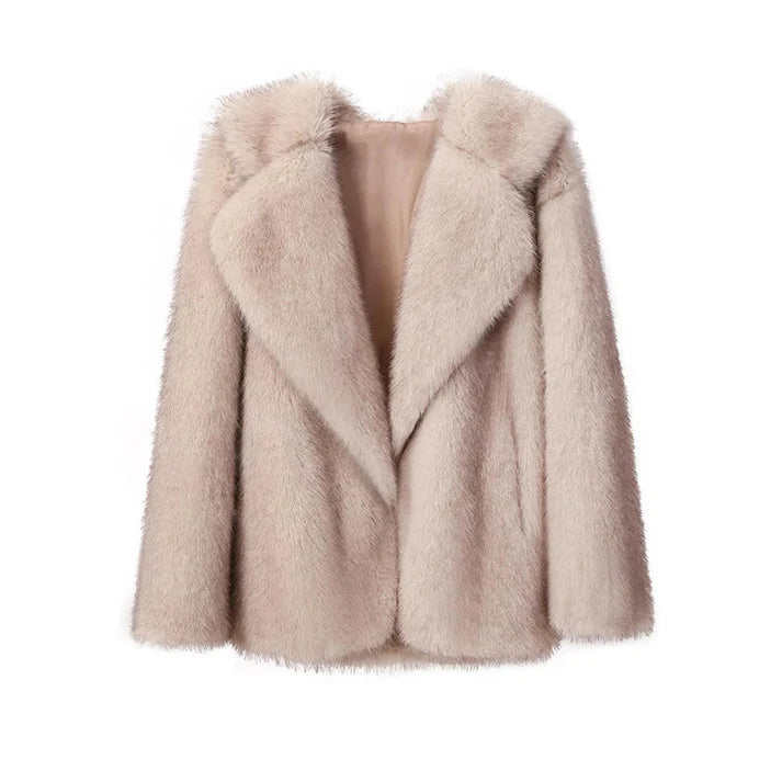 Oversized Faux Fur Mantel | Vaninia Mantel