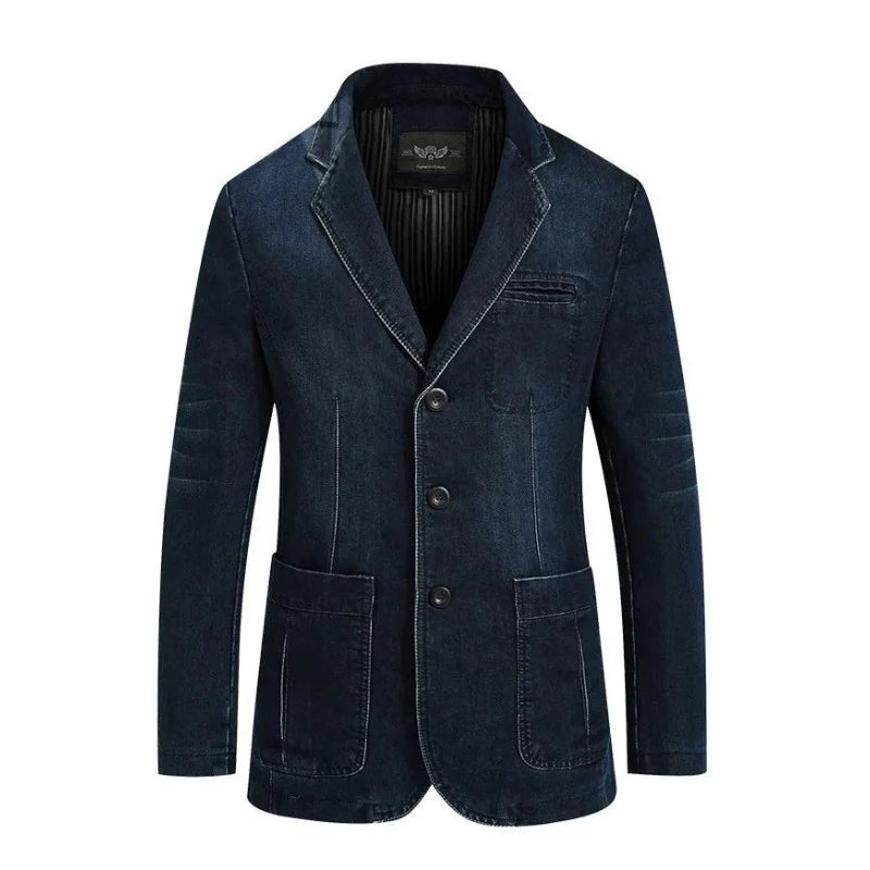 Heren Denim Blazerjasje | Michiel jas