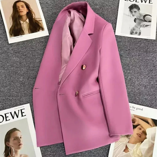 Vintage Mode Eén Knoop Blazer | Bubbles Blazer