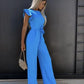 Elegante Jumpsuit met Ruches | Peach