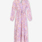 Jurk Met Bloemen patroon | Lila