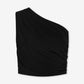 Zwarte Crop Top Bodysuite | Thalina