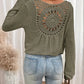 Vrouwen Wafel Lange Mouw Top | Wiliannne Top