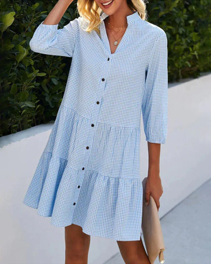 Chique Blauwe Jurk | Elina