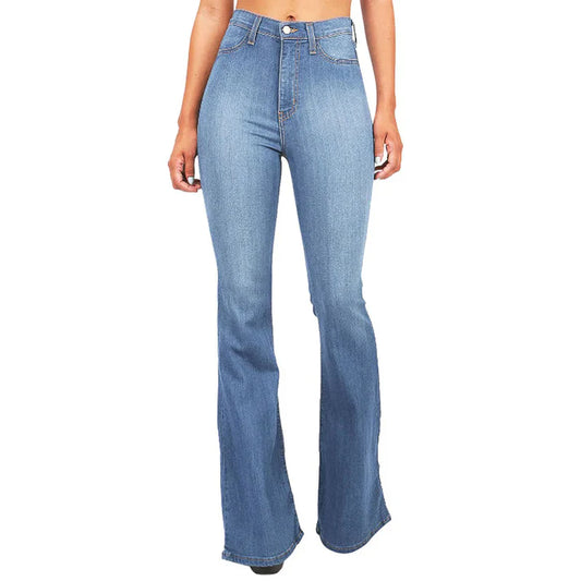 Vrouwen Hoog uitgesneden Flared Jeans | Briana Broek