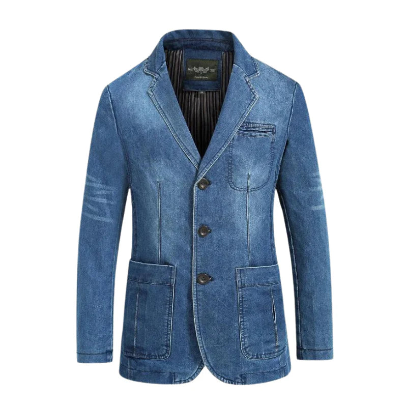 Heren Denim Blazerjasje | Michiel jas