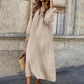 Comfortabele Linnen Jurk met V-Hals | Violette