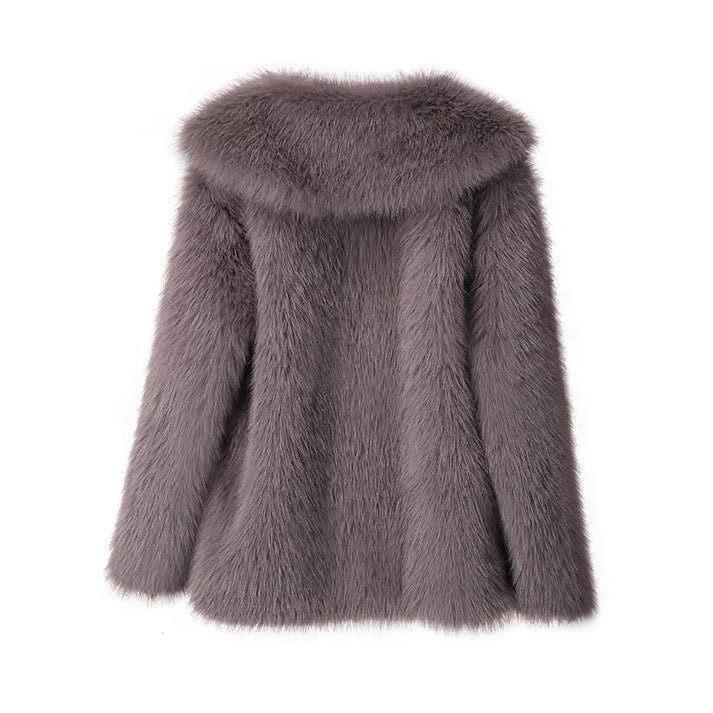 Oversized Faux Fur Mantel | Vaninia Mantel
