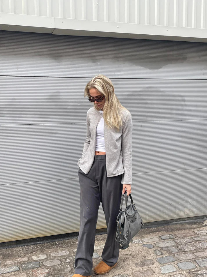 Casual Enkel Knoopje Vest | Yilara Vest