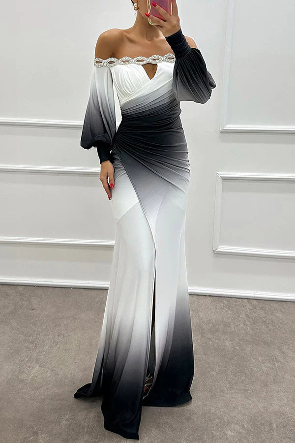 Off Shoulder Maxi Jurk | Wystella Jurk