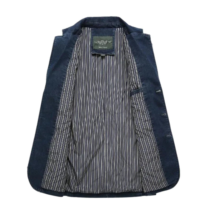 Heren Denim Blazerjasje | Michiel jas
