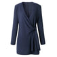 Lange Mouw Wrap-Up Vest met Riem | Angie Vest